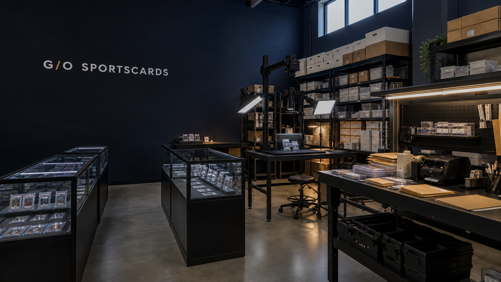 G/O Sportscards online card intake and fulfillment studio